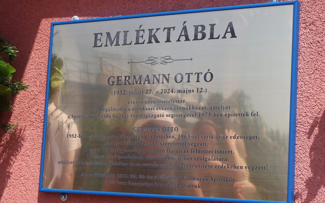 Germann Ottó emléktábla avatás